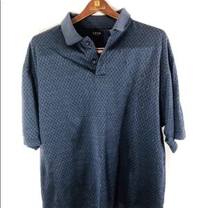 Izod Golf Cotton Cool-FX Blue Polo Golf Shirt XL